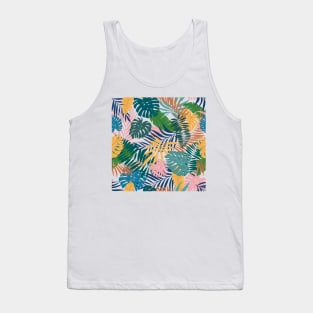 Tropical Leaves Pattern Design 1 Tank Top